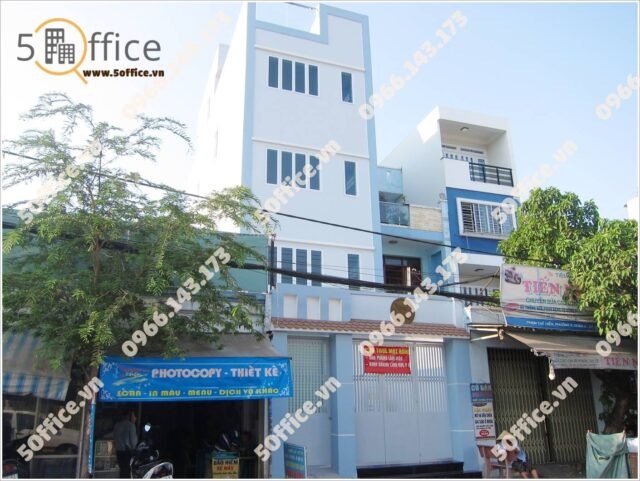 Nhìn toàn cảnh cao ốc văn phòng cho thuê PTH Building Phạm Thế Hiển, Quận 8, TP.HCM