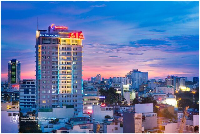 Tổng quan cao ốc văn phòng cho thuê Bến Thành Tower, Ký Con, Phường Nguyễn Thái Bình, Quận 1.