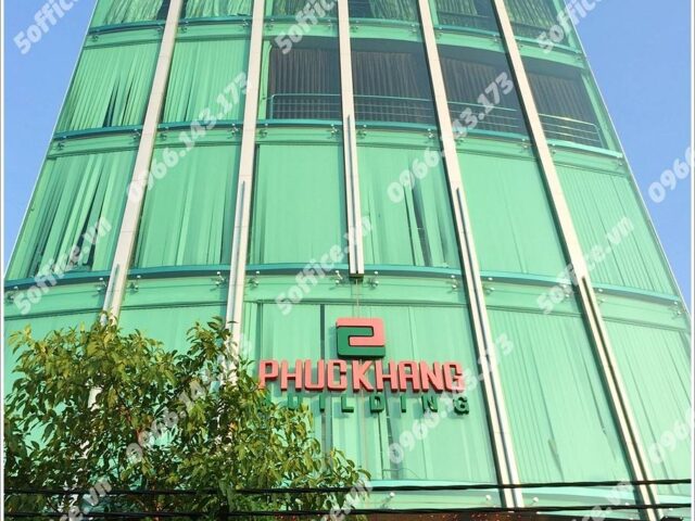 Mặt trước tòa cao ốc văn phòng cho thuê Phúc Khang Building, Ngô Thời Nhiệm, Phường 6, Quận 3, TP.HCM - 5office.vn
