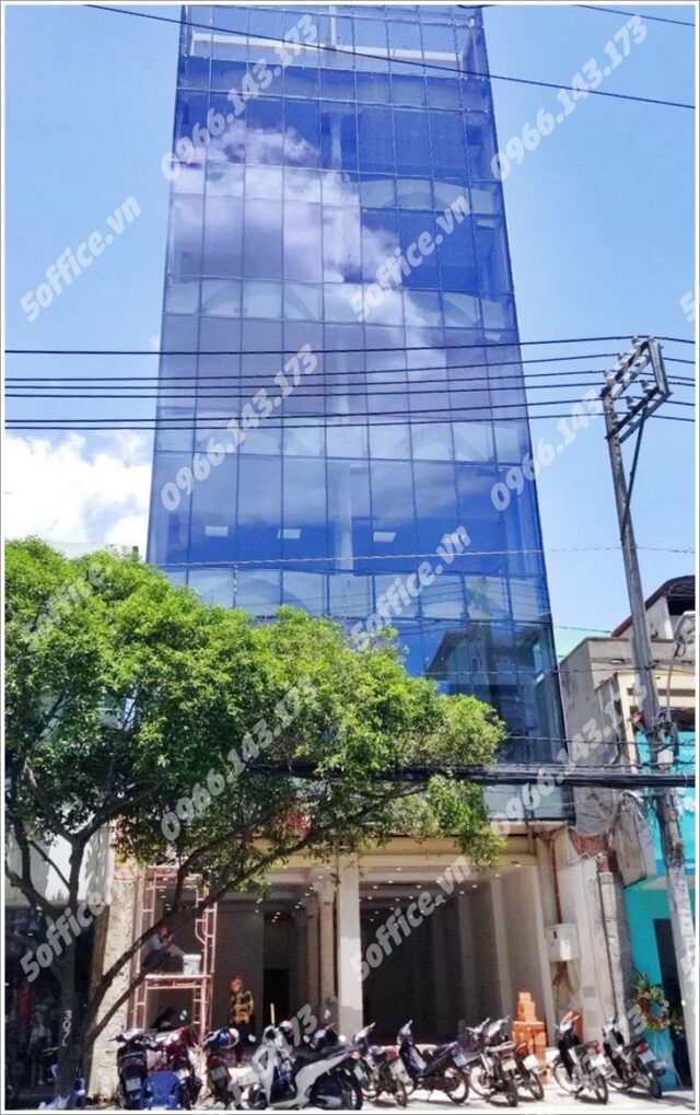 Mặt trước cao ốc văn phòng cho thuê Sabay Tower CMT8, Cách Mạng Tháng Tám, Quận Tân Bình, TPHCM - 5office.vn