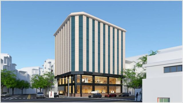 Nhìn toàn cảnh cao ốc văn phòng cho thuê SaiNam Building III, Lam Sơn, Quận Tân Bình, TP.HCM - 5office.vn