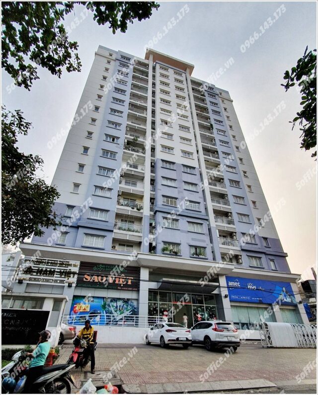 Mặt trước cao ốc cho thuê văn phòng Cao ốc Nguyễn Phúc Nguyên, Quận 3 - 5office.vn