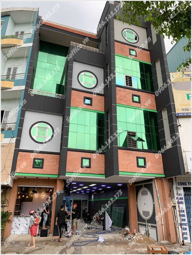 Mặt trước cao ốc cho thuê văn phòng Building 858 Võ Văn Kiệt, Quận5 - 5office.vn