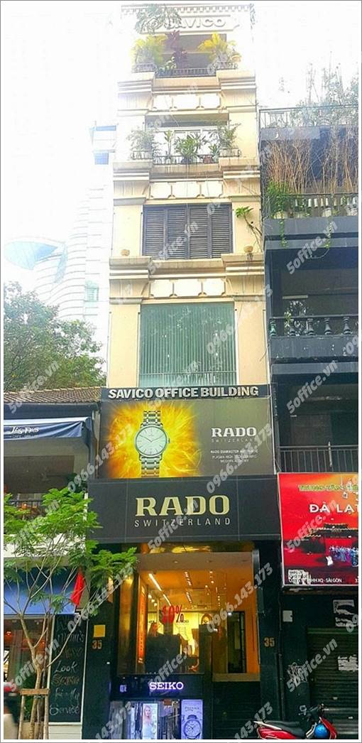 Mặt trước cao ốc cho thuê văn phòng Savico Office Building Đồng Khởi, Quận 1 - 5office.vn