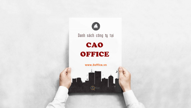 Danh sách công ty thuê văn phòng tại toà nhà CAO Office, Hậu Giang, Quận Tân Bình