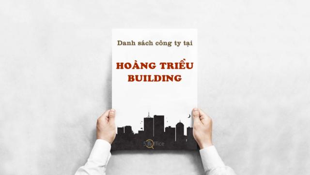 Danh sách công ty thuê văn phòng tại toà nhà Hoàng Triều Building, Phổ Quang, Quận Tân Bình