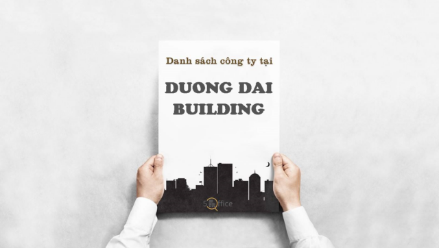 Danh sách công ty thuê văn phòng tại toà nhà Đương Đại Building, Thái Văn Lung, Quận 1