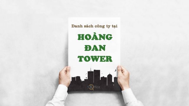 Danh sách công ty thuê văn phòng tại toà nhà Hoàng Đan Buidling, Hoàng Sa, Quận 1