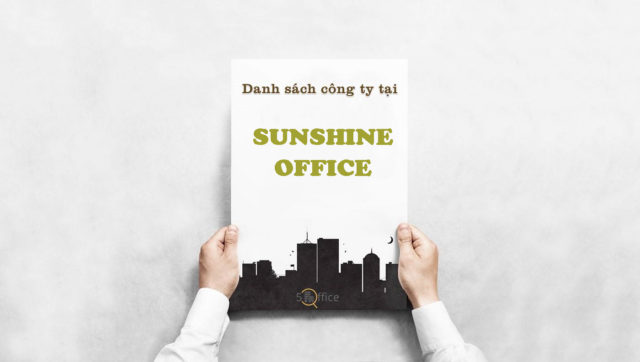 Danh sách công ty thuê văn phòng tại toà nhà Sunshine Office, Nguyễn Văn Trỗi, Quận Phú Nhuận