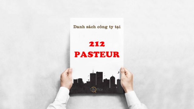Danh sách công ty thuê văn phòng tại toà nhà 212 Pasteur, Pasteur, Quận 3