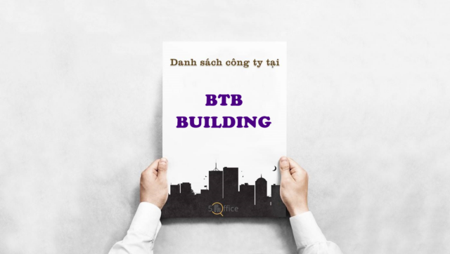 Danh sách công ty thuê văn phòng tại toà nhà BTB Building, Điện Biên Phủ, Quận 3