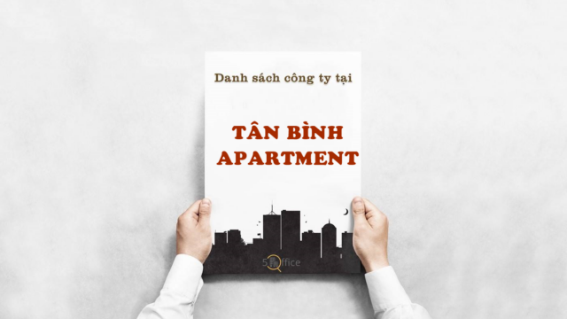 Danh sách công ty thuê văn phòng tại toà nhà Tân Bình Apartment, Hoàng Việt, Quận Tân Bình