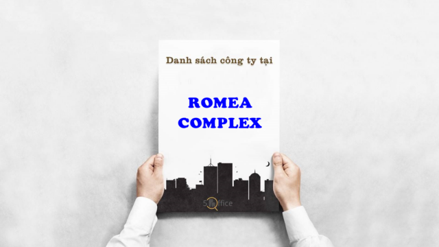 Danh sách công ty thuê văn phòng tại toà nhà RomeA Complex, Nguyễn Đình Chiểu, Quận 3