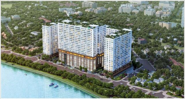 Ảnh phối cảnh cao ốc văn phòng cho thuê tòa nhà Green River Building, Phạm Thế Hiển, Quận 8, TPHCM - 5office.vn