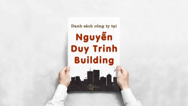 Danh sách công ty thuê văn phòng tại toà nhà Nguyễn Duy Trinh Building, Quận 2