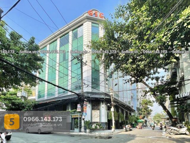 Mặt tiền văn phòng cho thuê cao ốc GIC 36/34 Nguyễn Gia Trí, Quận Bình Thạnh, TP.HCM - Văn phòng cho thuê 5Office.vn